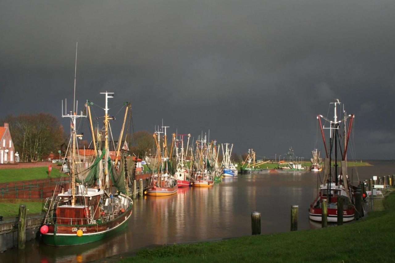 Oltmanns Ferienhaus Bummert Am Hafen Greetsiel Exterior foto